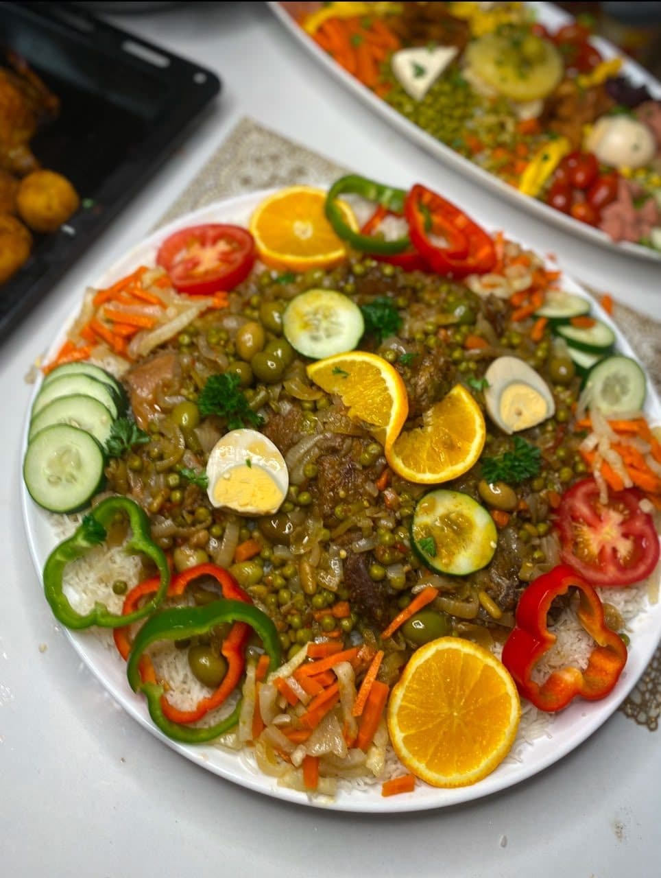 بسمتي باللحم